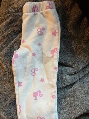 Barbie Pink and White Star Silhouette Leggings